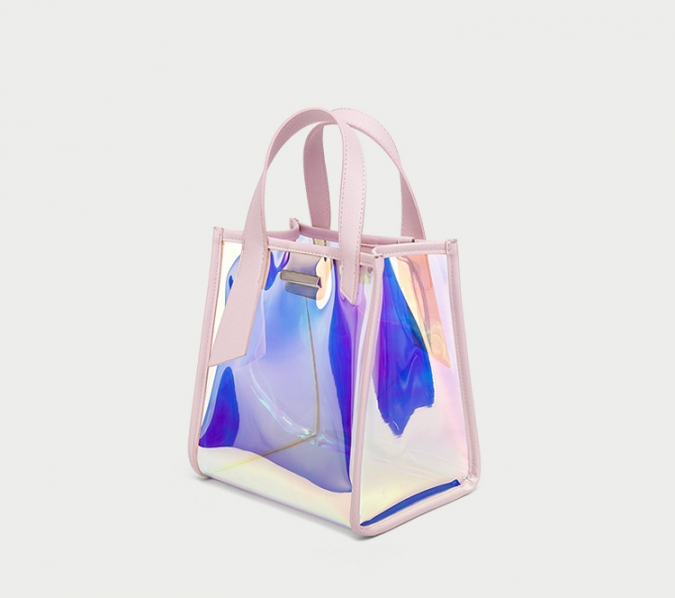 Conjunto de bolsa bolsa feminina de couro pu brilhante e moderno com 2 peças 