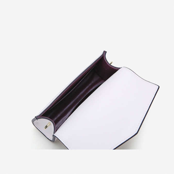 Design simples marrom pu bolsa de retalho de couro com corrente 
